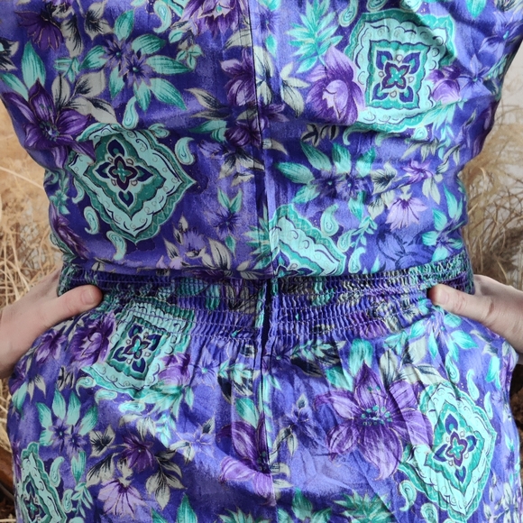 💥BLACK FRIDAY BOGO FREE EVERYTHING💥 XL Vintage Cottagecore Floral Midi Dress - Picture 5 of 10